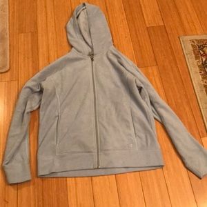 Baby blue fleece jacket